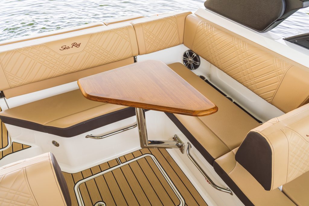 SDX 230 cockpit seating with table