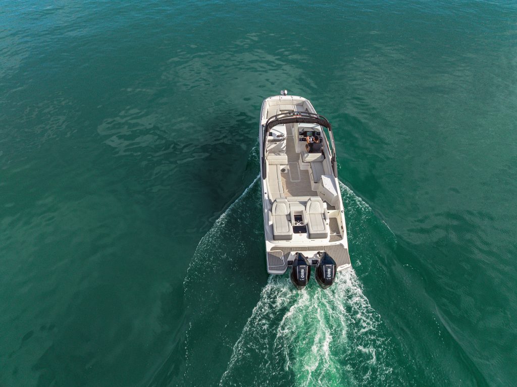 Aerial view of an SDX 290 Outboard