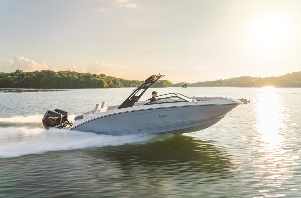 SDX 290 Outboard at sunset