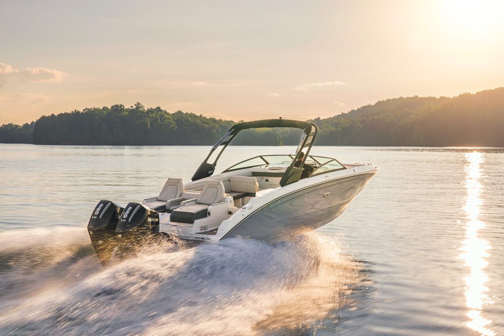 SDX 290 Outboard at sunset