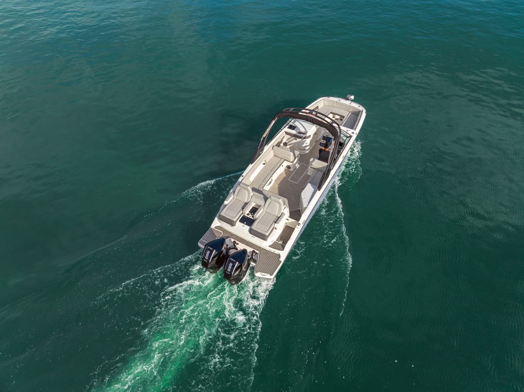 Aerial view of an SDX 290 Outboard