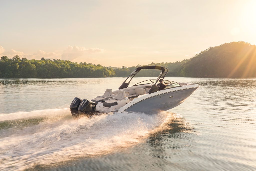 SDX 290 Outboard at sunset