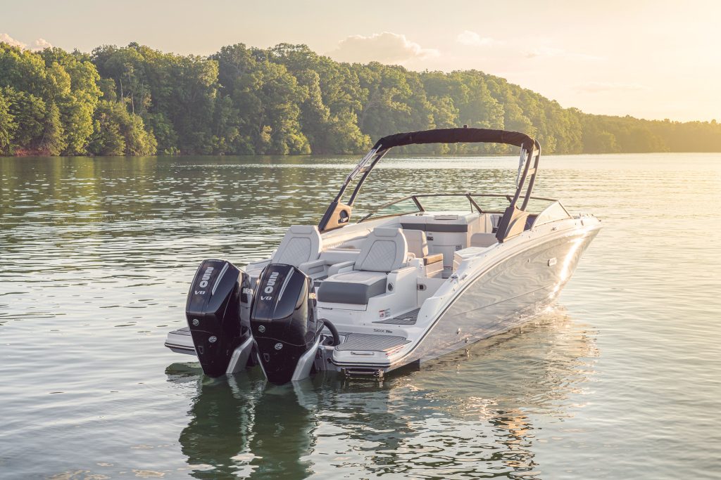 SDX 290 Outboard at sunset