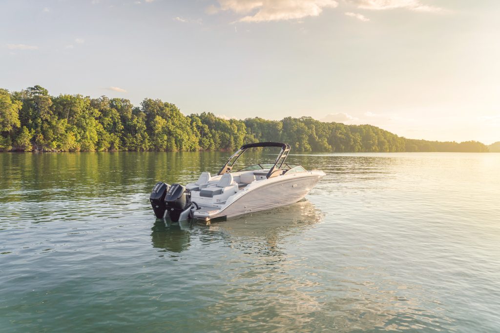 SDX 290 Outboard at sunset